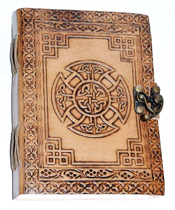 Celtic Cross Leather Journal