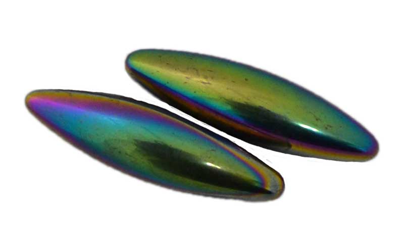Rainbow Magnetic Hematite Oval Set