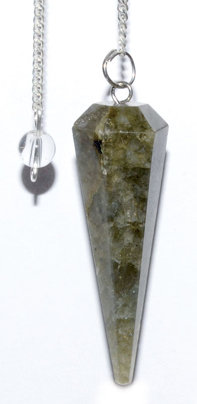 Iridescent Labradorite Pendulum