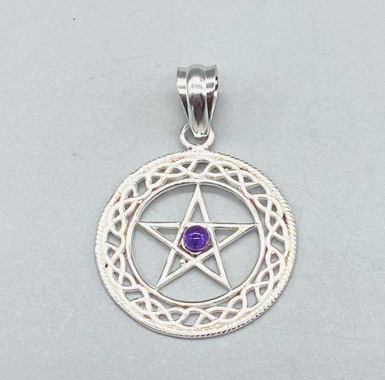 Amethyst Pentagram Pendant