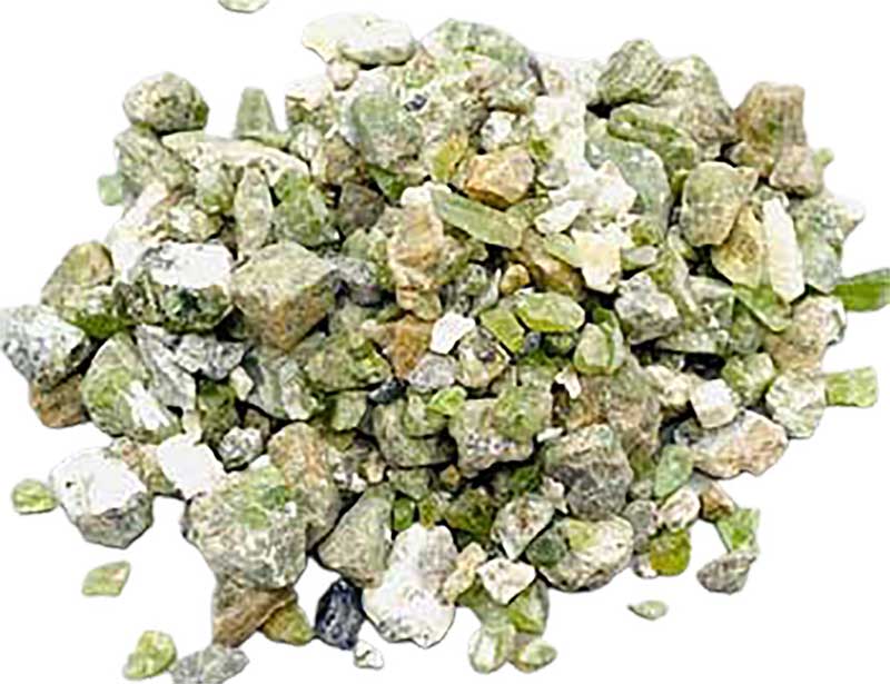 Peridot untumbled stones