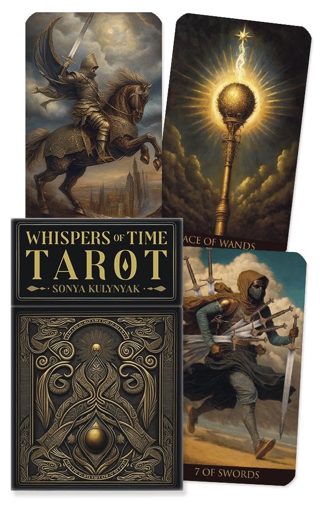 Whispers of Time Tarot set with tarot cards and box