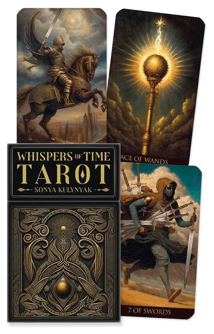 Whispers of Time Tarot set with tarot cards and box
