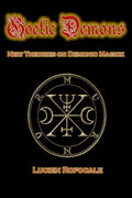 Book cover of 'Gothic Demons' by Lucien Rofocale with a demonistic symbol on a black background.