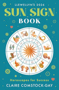 Llewellyn's 2026 Sun Sign Book cover with zodiac wheel and celestial design.