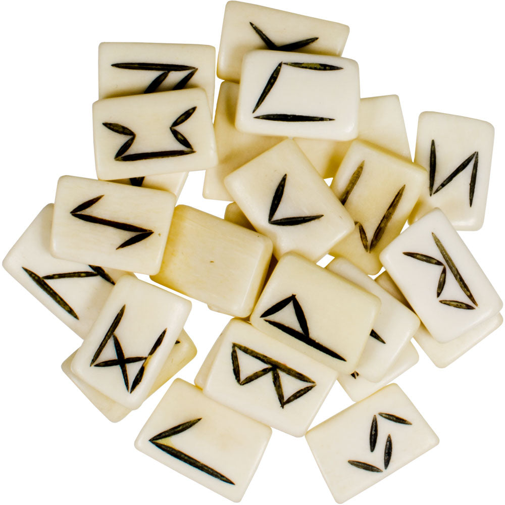 Water Buffalo Bone Rune Set