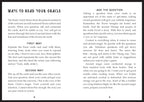 Instructions on reading an oracle using cards from a book or manual.