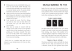 Instructions for Oracle readings on a black and white page.