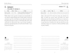 A two-page spread from a 'Weekly Almanac' and 'Moon Sign Book' featuring date conversions for January 27-2 and January 3-9, with text about outdoor time and moon phases on a white background.