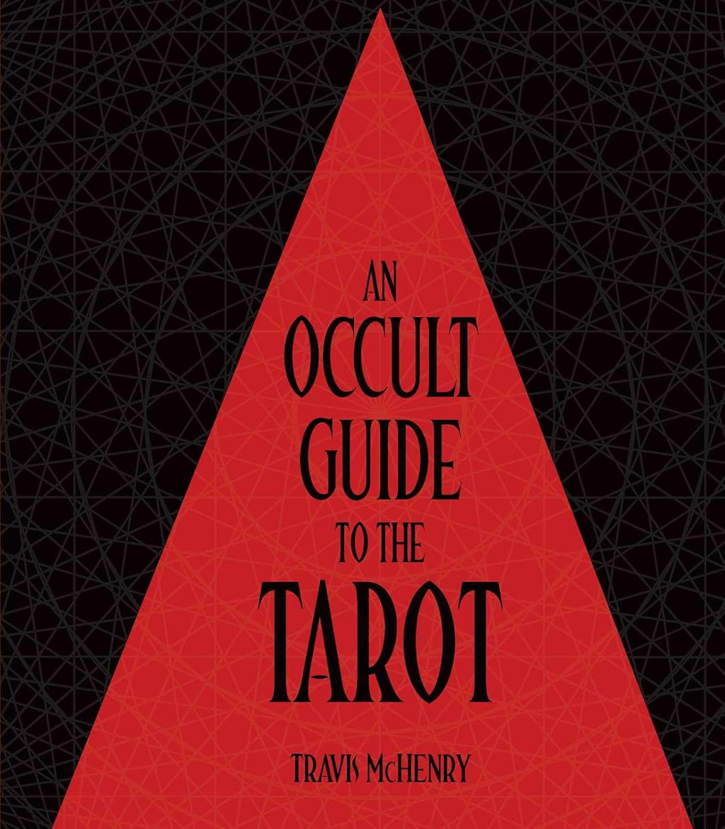 Book cover of 'An Occult Guide to the Tarot' with a red triangle on a black background