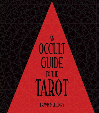 Book cover of 'An Occult Guide to the Tarot' with a red triangle on a black background