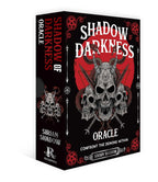 Box for 'Shadow of Darkness Oracle' with skull and crossbones design on a white background