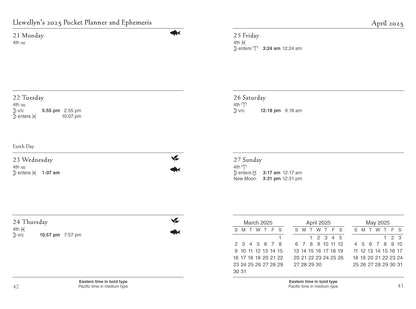 Llewellyn's 2025 Astrological Pocket Planner