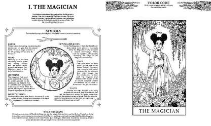 Modern Witch Tarot Coloring Book