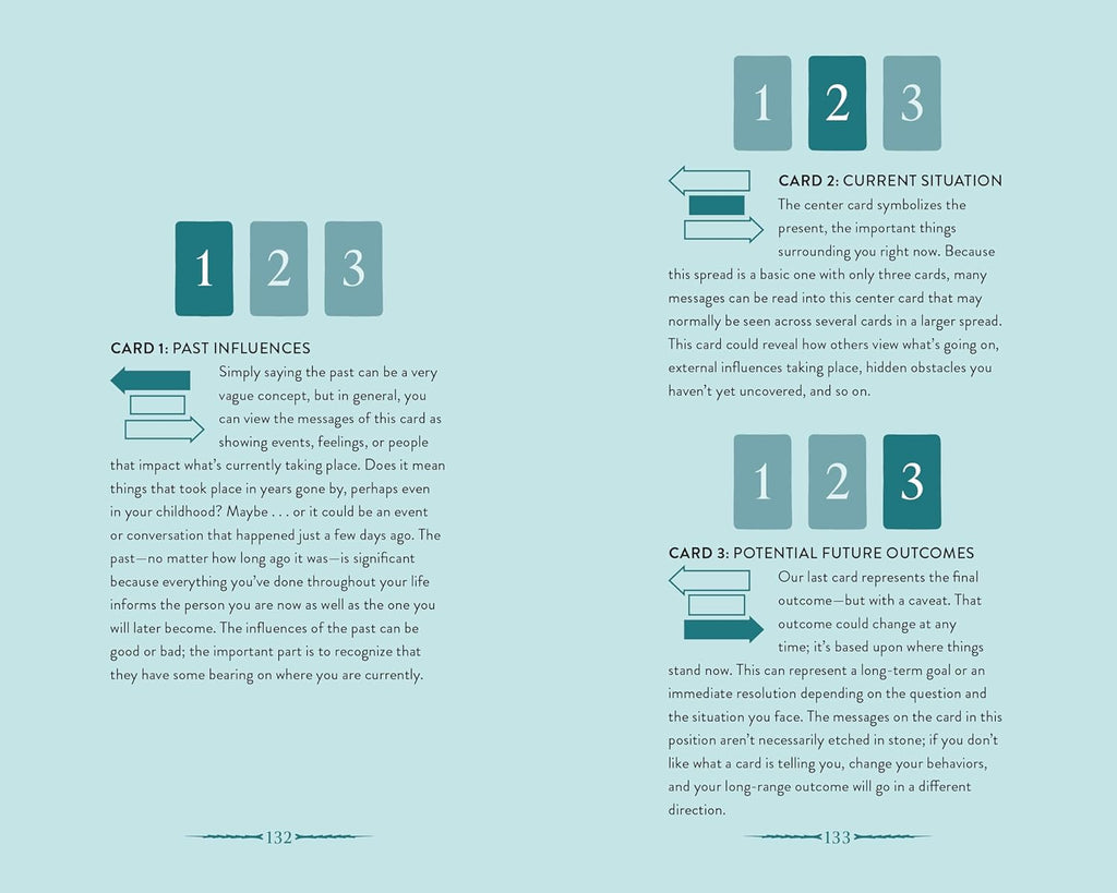 Card deck with numbered cards on a light blue background