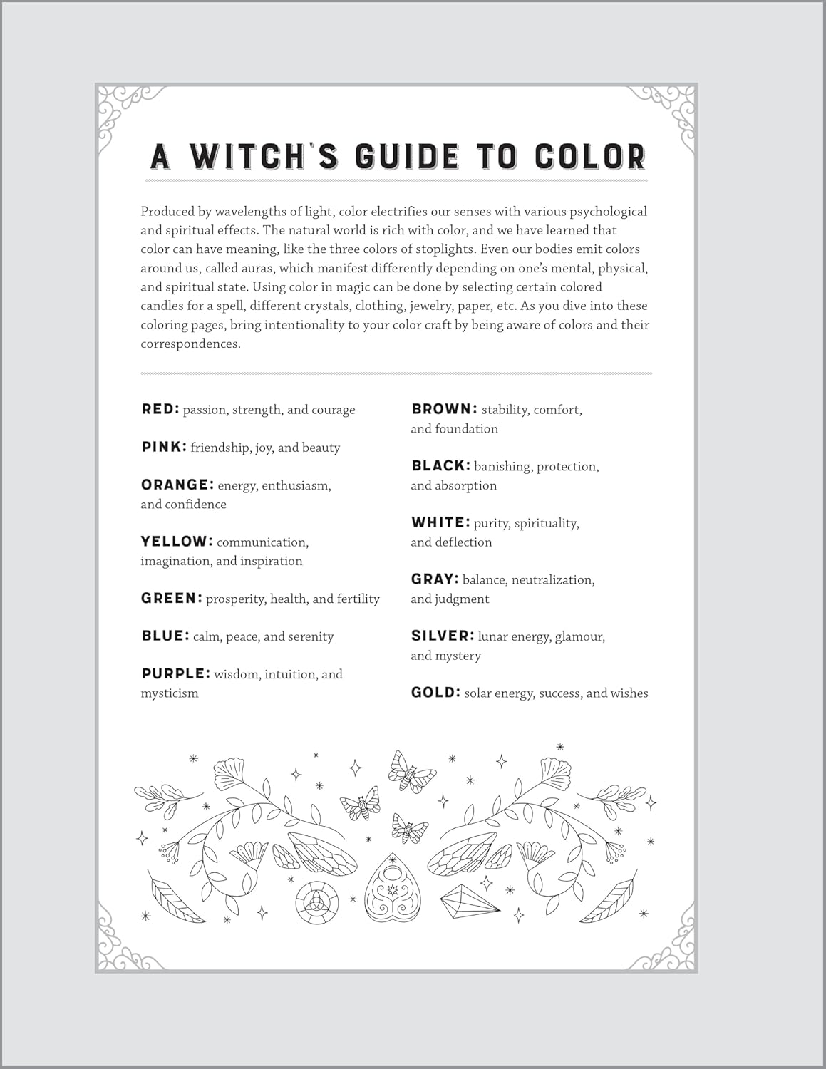 Witchcraft Coloring Book for Adults