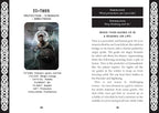 Page from a book or guide featuring information about Thor, including his appearance, attributes, and symbolism.