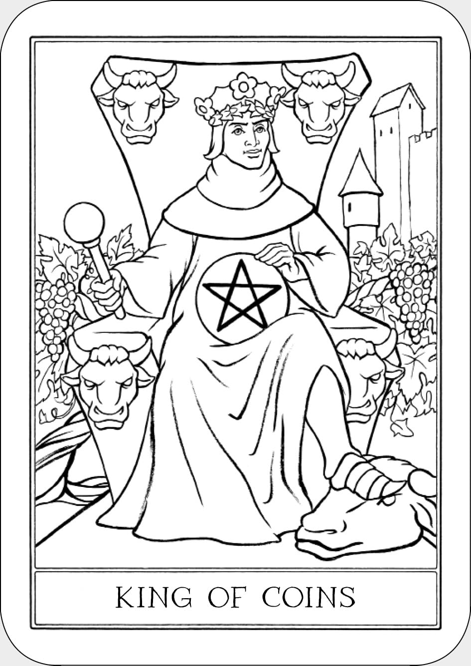 Color Your Own Tarot Book & Card Deck