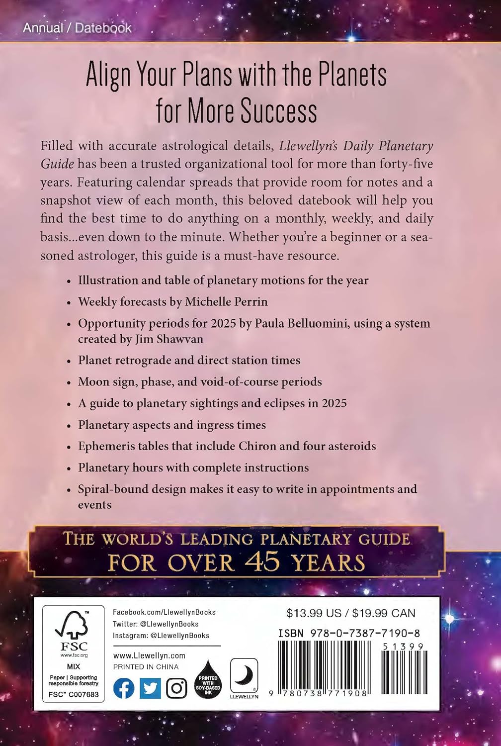 Llewellyn's 2025 Daily Planetary Guide