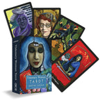 Visionary Woman Tarot cards with colorful illustrations and a box on a white background