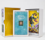 Weiser Tarot card set with tarot card and box on a white background
