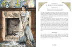 An open book spread showing a printed page with the title '9. Rags and Ashes: Justice' and an illustrated caption about Cinderella.