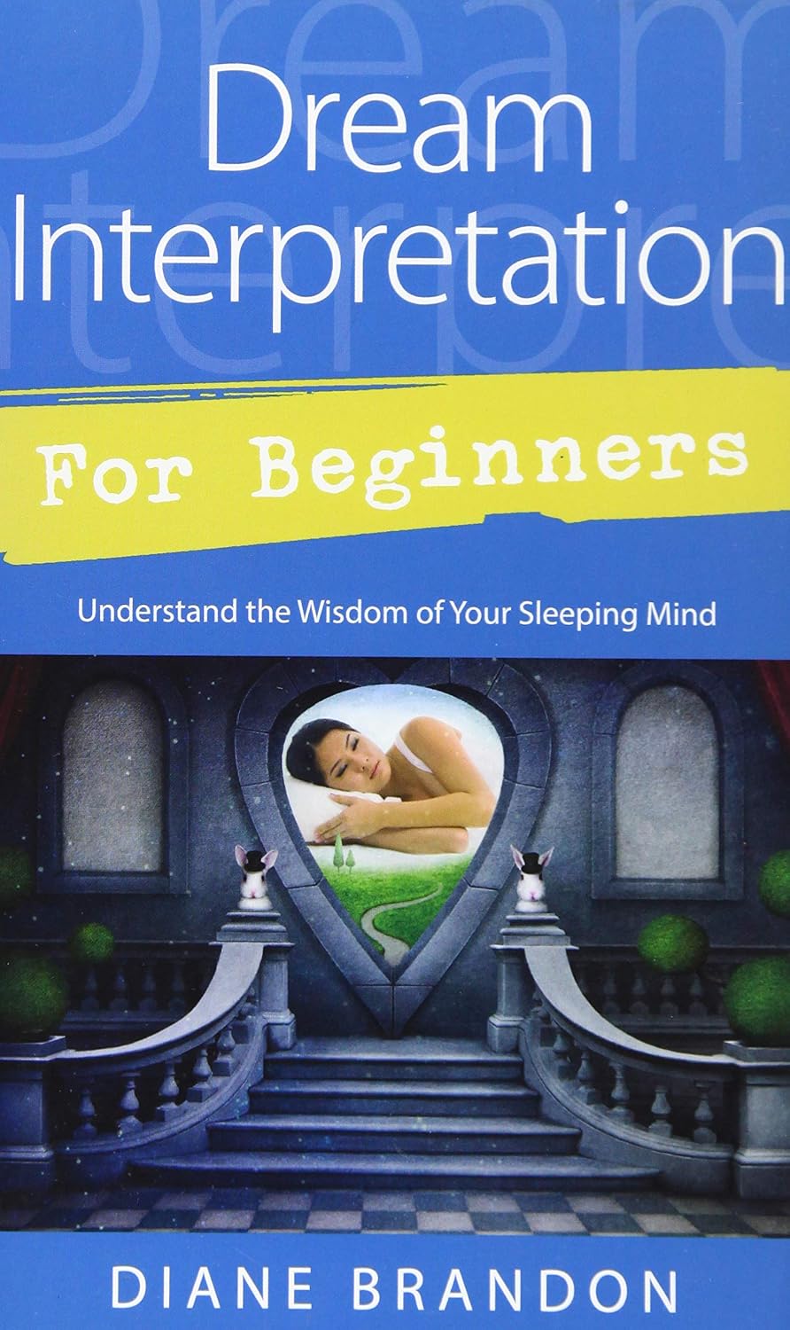 Book cover of 'Dream Interpretation for Beginners' with a heart-shaped window and staircase design.