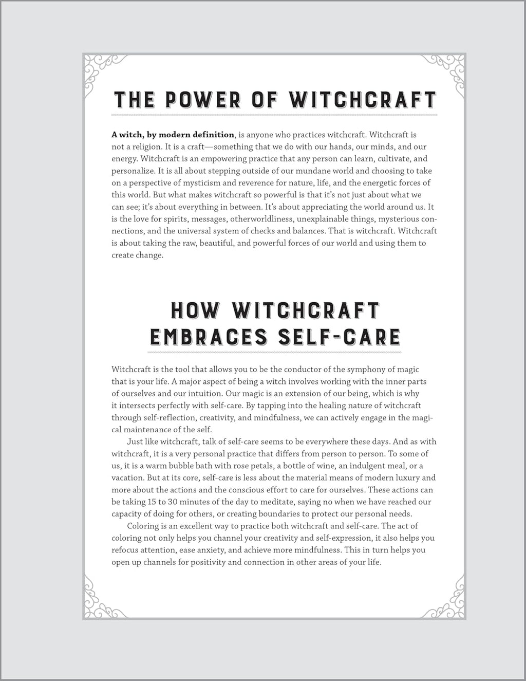 Witchcraft Coloring Book for Adults