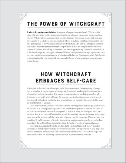 Witchcraft Coloring Book for Adults