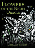 Box cover of 'Flowers of the Night Oracle' with a fox and flowers on a dark background