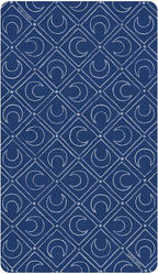 Back of tarot card with white geometric pattern