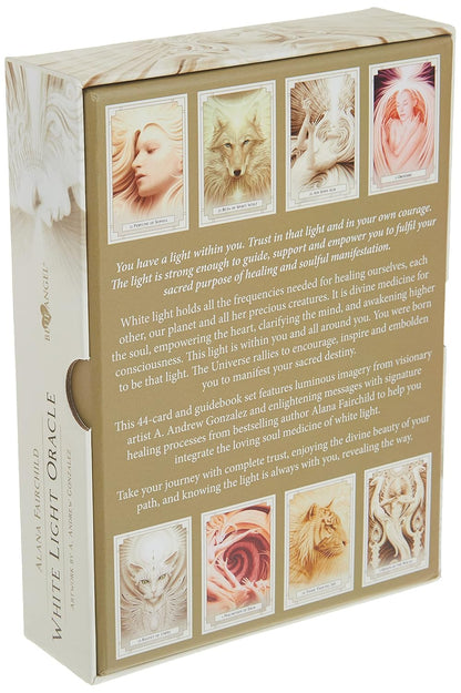 Card game box with images of animals and text on a beige background