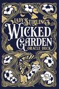 Book cover of 'Wicked Garden Oracle Deck' by Lady Stirlings with decorative floral design.