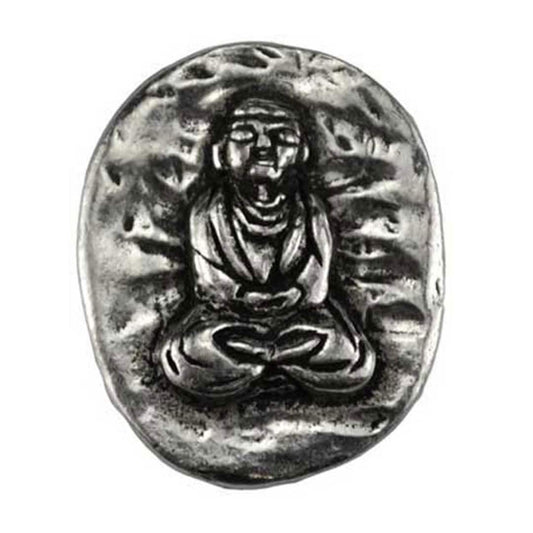 Pewter Buddha Pocket Stone