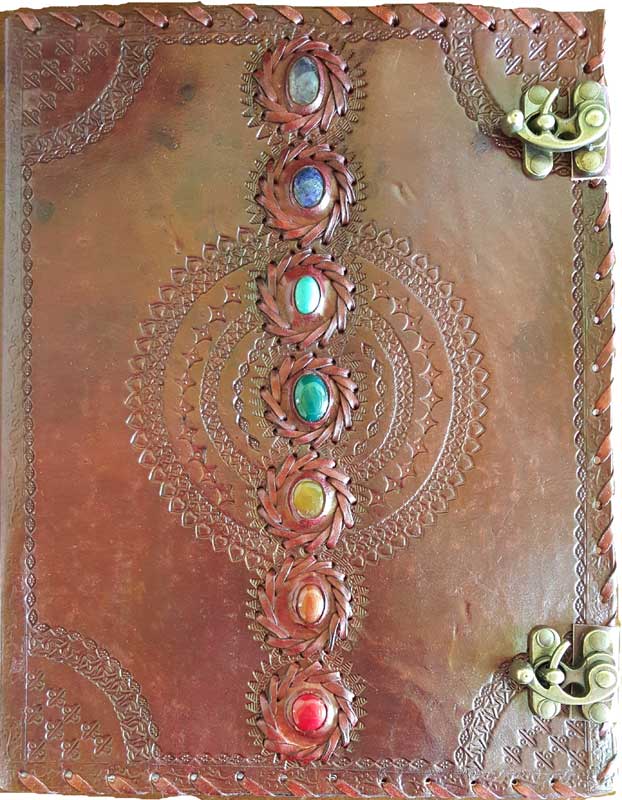 Chakra Leather Journal