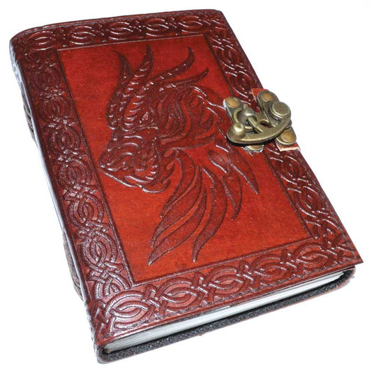 Celtic Dragon Leather Journal