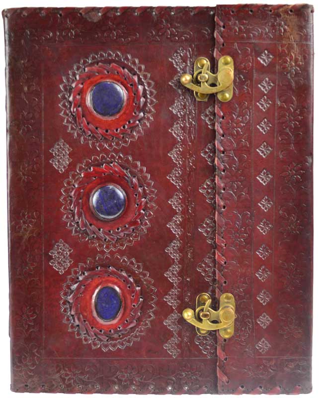 Triple Stone Leather Journal