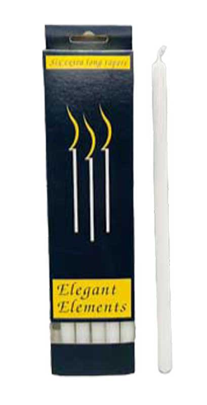 White Elegant Element Candles