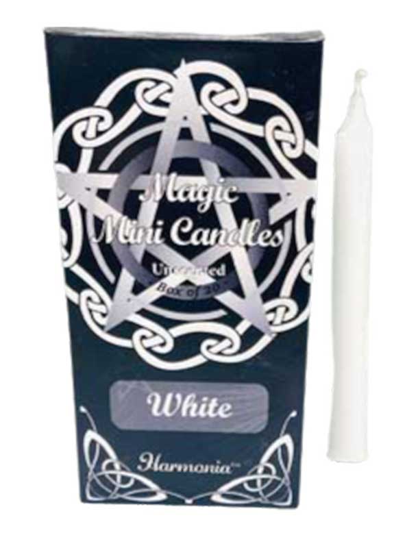 White Harmonia Magic Mini Candles
