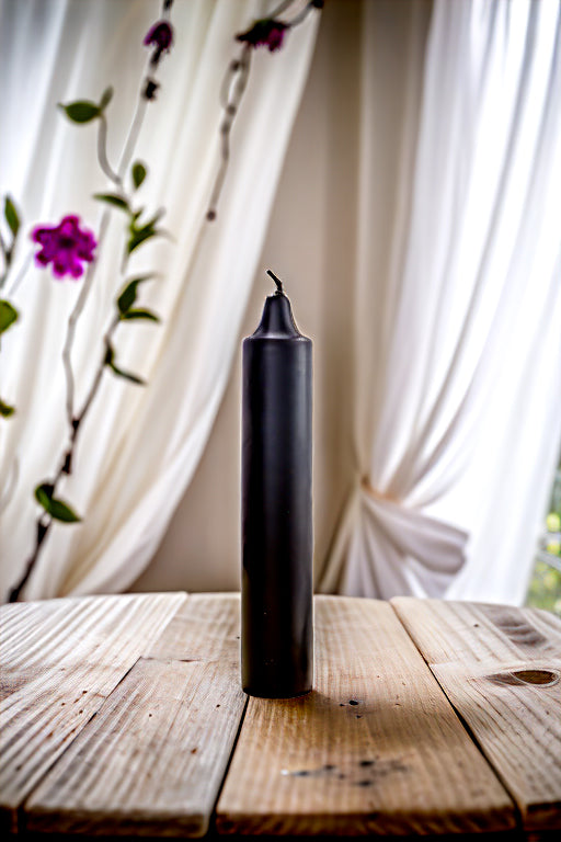 Black Taper-Styled Pillar Candle