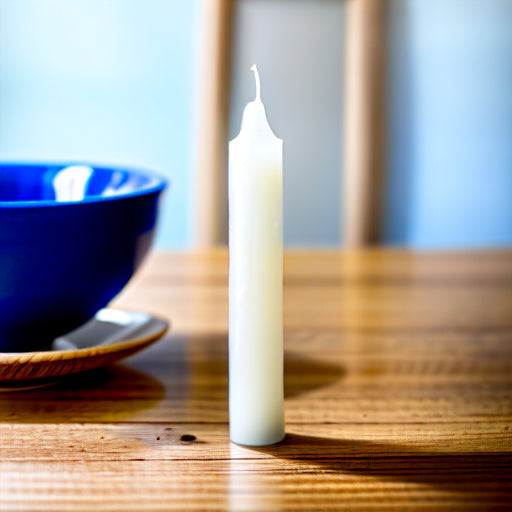 Tall White Pillar Candle