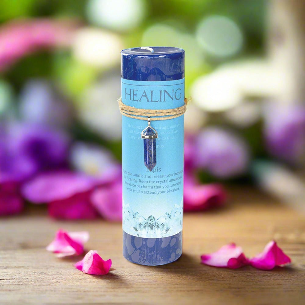 Crystal Energy Pendant Candle - Healing