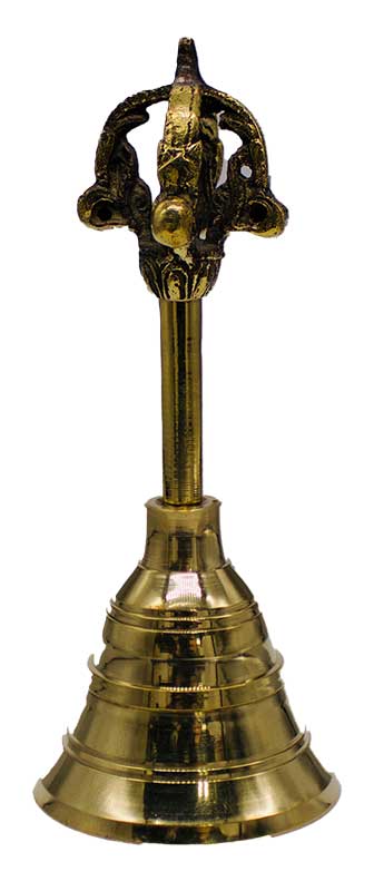 Tibetan Brass Crown Bell