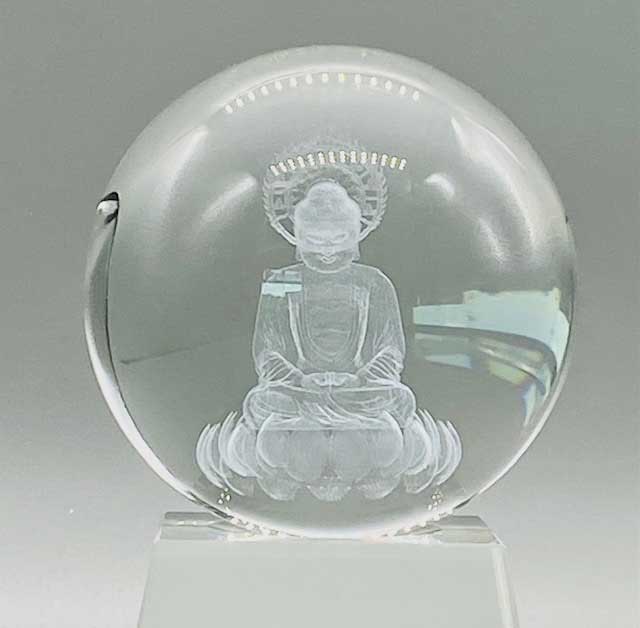 Clear Buddha Gazing Ball