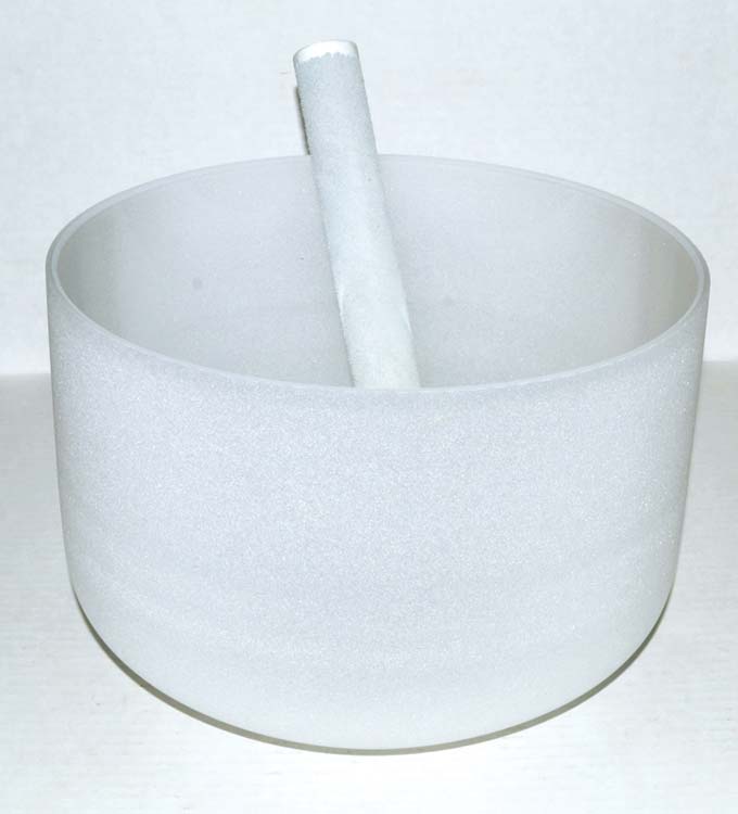 White Crystal Singing Bowl