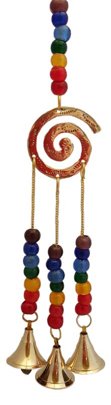 Brass Chakra Spiral Wind Chime