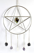 Silver-Toned Pentagram Wall Hanging