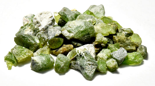 Raw Peridot Chips