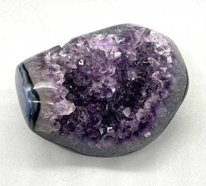 Amethyst Druse with Natural Clusters