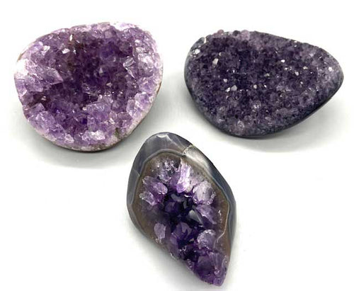 Amethyst Druse with Natural Clusters